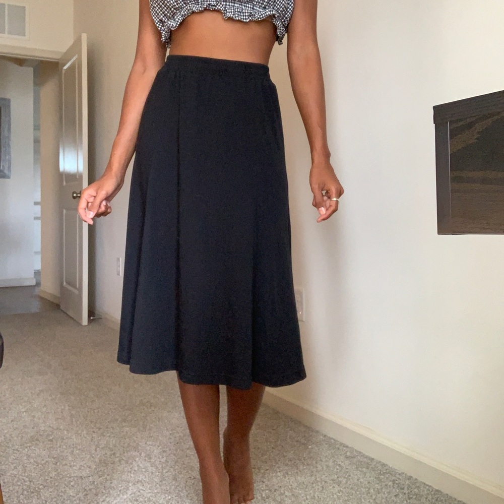 Black vintage sweatskirt - Picture 1 of 2